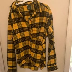 Black & Yellow Plaid Flannel